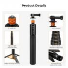 DJI Osmo Action 4 ve Osmo Action 5 Pro Action Kamera Filtresi ve Selfie Çubuğu Seti, 4'lü Paket (CPL + ND8 + ND16 + ND32) Vidalanabilir Polarize Nötr Yoğunluk Filtresi HD Optik Cam / Çok Kaplamalı / Metal Çerçeve ve Taşınabilir 2'si 1 Arada Selfie Çubuğu