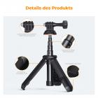 DJI Osmo Action 4 / Action 5 PRO Filtre ve Braket 6 Parça Kiti (ND8&PL + ND16&PL + ND32&PL + ND64&PL + Mini Selfie Çubuğu Masaüstü Standı + Manyetik Hızlı Çıkarma Adaptör Montajı)