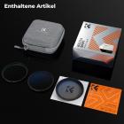 K&F Concept 40,5mm MCUV+CPL+ND2-400 (1–9 Blendenstufen) Objektivfilter-Set – 18-lagig beschichtetes optisches Glas mit Beutel und Reinigungstuch – Nano-Klear-Serie