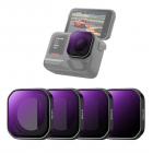 K&F Concept Upgrade-Schraubfilter-Set ND/PL, kompatibel mit Insta360 Ace Pro 2, ND8/PL + ND16/PL + ND32/PL + ND64/PL, Neutraldichte-Polarisationsfilter für Action-Kameras, HD-Optikglas, mehrfachvergütet