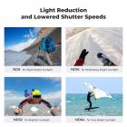 K&F CONCEPT Opgraderingssæt til ND-filter med skruer, kompatibelt med Insta360 Ace Pro 2, 4-pak ND8 ND16 ND32 ND64 Tilbehør til neutral densitets-actionkameraer, lysreduktion, HD optisk glas multicoated filter