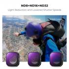 K&F CONCEPT Upgrade Screw On PL & ND Filter Set Compatible with Insta360 Ace Pro 2, 4 Pack PL+ND8+ND16+ND32 Neutral Density Polarizer Filter Kit Action Camera Accessories Multicoated HD Optical Glass