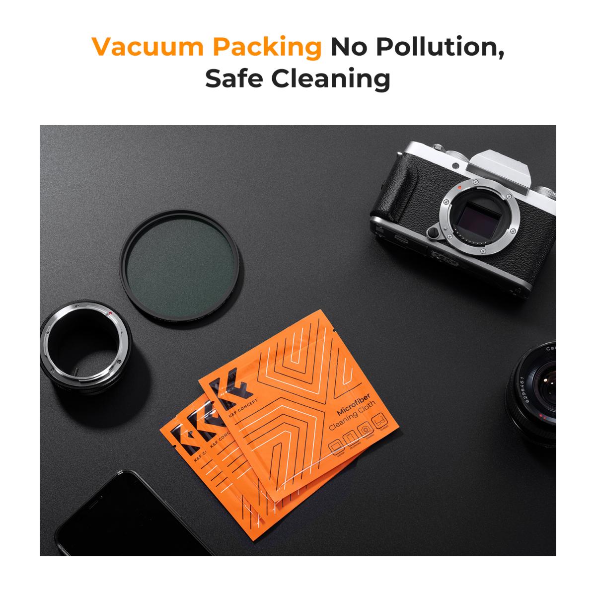 46 mm snap-on center pinch objektivdæksel 7 i 1 med anti-loss keeper leash kompatibel med Nikon, Canon, Sony, Fujifilm kameraobjektiver