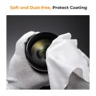 55 mm snap-on center pinch objektivdæksel 7 i 1 med anti-loss keeper leash kompatibel med Nikon, Canon, Sony, Fujifilm kameraobjektiver