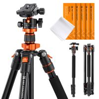 78"/2m Treppiede DSLR in Alluminio , Compatto, Portatile, Treppiede per Vlog, Monopiede, Carico di 22lbs/10kg, K234A7+BH-28L (S210) + Set di Pulizia 78"/2m Treppiede DSLR in Alluminio , Compatto, Portatile, Treppiede per Vlog, Monopiede, Carico di 22lbs/10kg, K234A7+BH-28L (S210) + Set di Pulizia