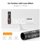 60" kamerastativ i karbonfiber, superlett og kompakt reisestativ med 360° kulehode, hurtigutløserplate, avtakbart monopod, 8 kg lastekapasitet og 6" magisk arm med superklemmesett