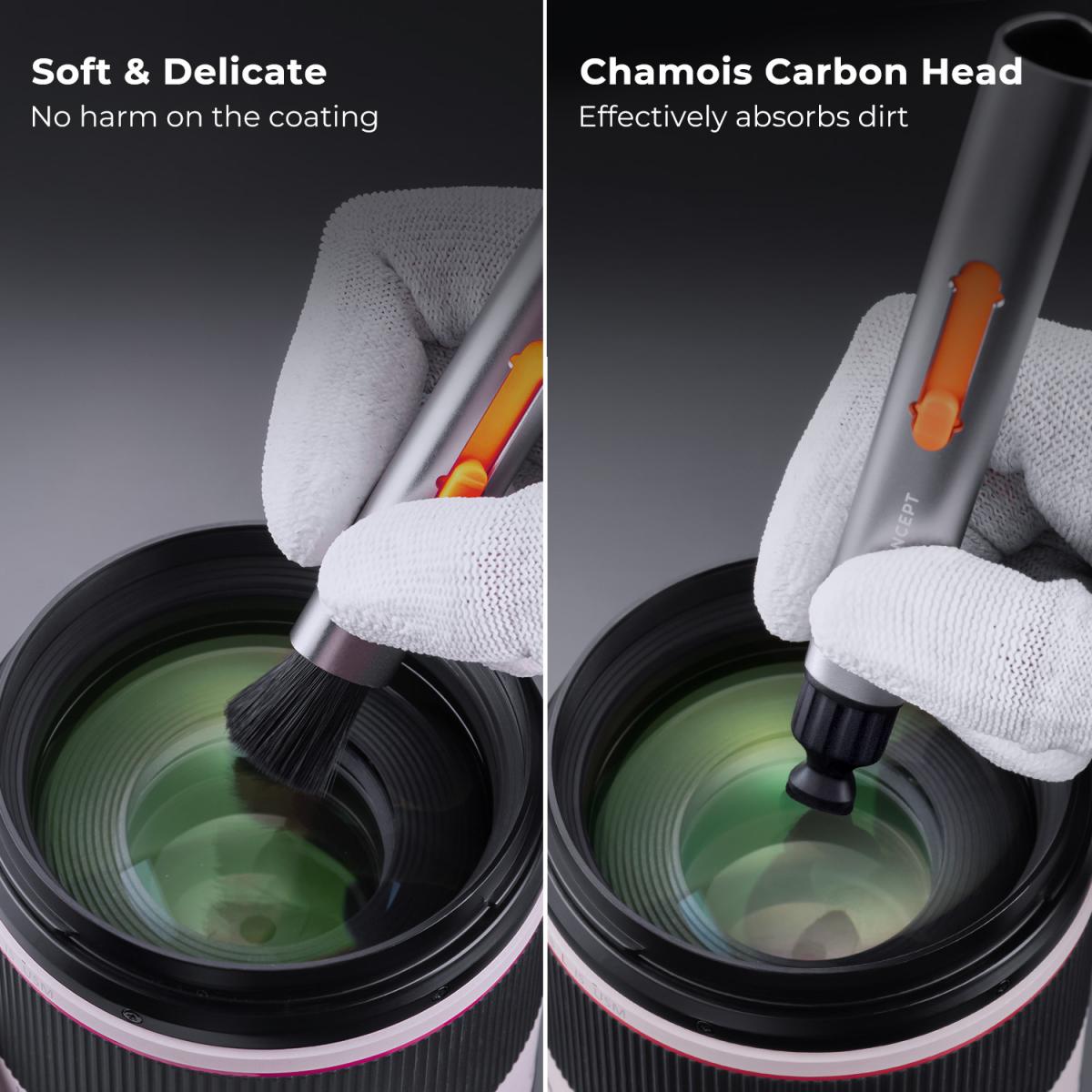 Treppiede per Fotocamera in Fibra di Carbonio da 60", treppiede da viaggio compatto super leggero con testa a sfera a 360 gradi, piastra a sgancio rapido, monopiede staccabile, capacità di carico 8 kg per SLR DSLR A225C0+BH-25L