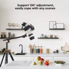 90 tommer / 2,3 m kamerastativ i magnesiumaluminiumslegering Vendbare, avtakbare, monopodplatelås Tverrgående midtsøyle horisontal 360 ° panorama BH-28L-hode + 6-i-1 kamerarengjøringssett