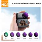 Juego de filtros K&F CONCEPT ND CPL compatibles con la cámara DJI Osmo Nano Vlogging, paquete de 6 ND8, ND16, ND32, ND64, ND256 CPL, polarizadores de densidad neutra para cámara de acción, vidrio óptico HD multicapa.