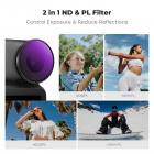 K&F CONCEPT ND&PL Filter Set Compatible with DJI Osmo Nano Vlogging Camera, 4 Pack Multicoated HD Optical Glass ND8/PL ND16/PL ND32/PL ND64/PL Filters, Action Camera Lens Accessories