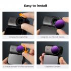 K&F CONCEPT ND Filter Set Compatible with DJI Osmo Nano Vlogging Camera, 4 Pack Multicoated HD Optical Glass ND8 ND16 ND32 ND64 Filters, Action Camera Lens Accessories