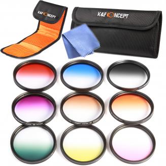 Filtros 67mm Naranja,Azul,Gris,Rojo,Verde,Púrpura,Rosa,Amarillo,Marrón