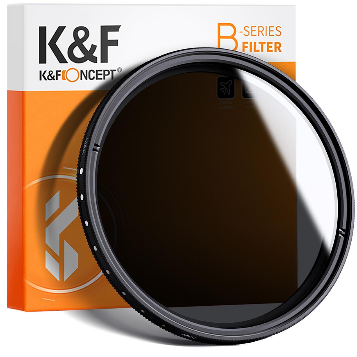Circular Neutral Density Lens Filter Tide Optics 72mm Variable ND Filter ND2 - ND400