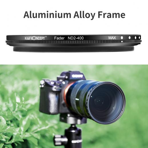 Circular Neutral Density Lens Filter Tide Optics 72mm Variable ND Filter ND2 - ND400