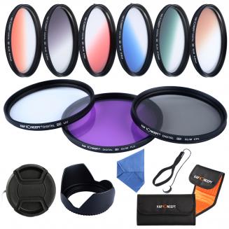 Filtros 52mm UV + CPL + FLD + Degradado Color