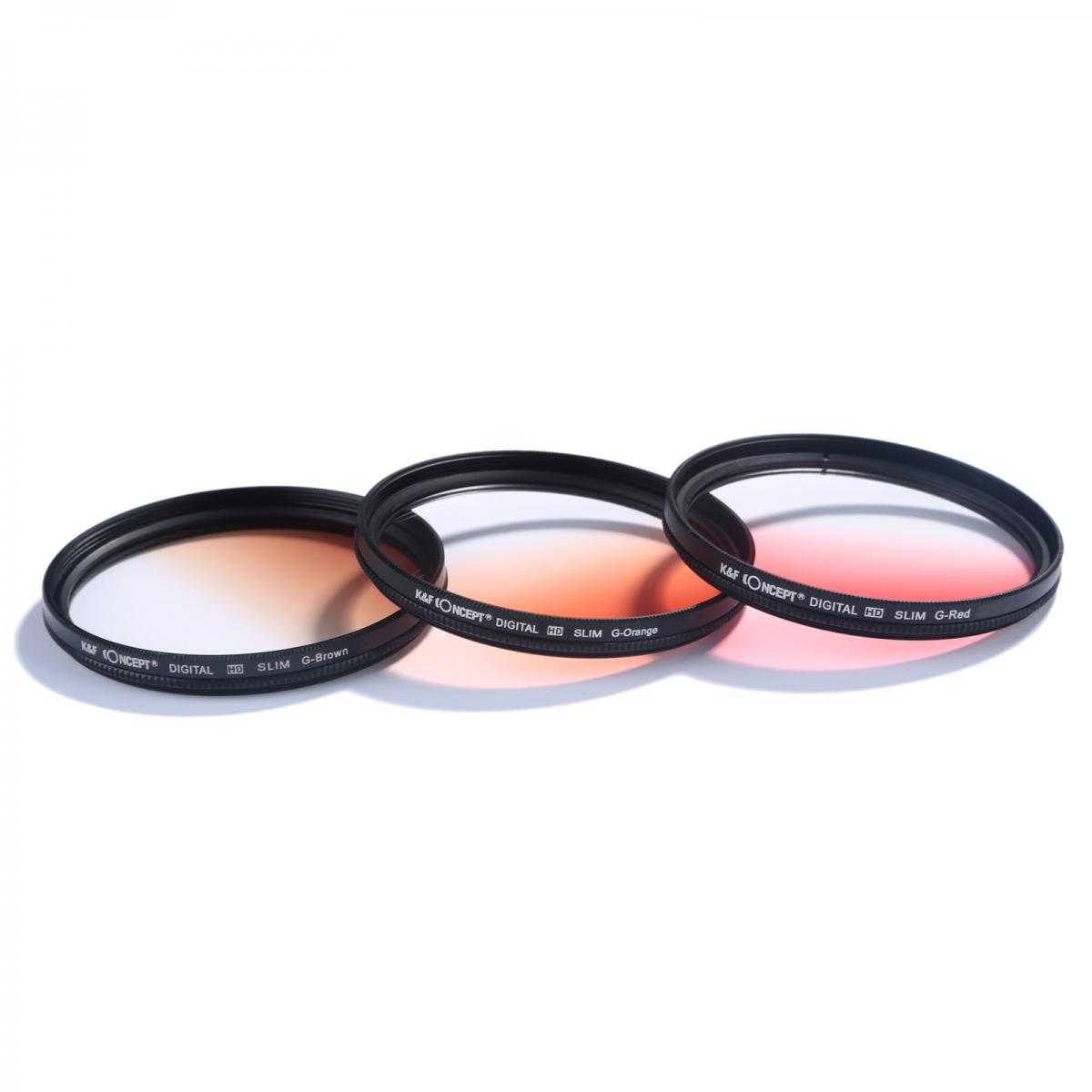 58mm Filtre Seti (UV, CPL, FLD, Dereceli Mavi, Turuncu, Gri, Kırmızı, Yeşil, Kahverengi)