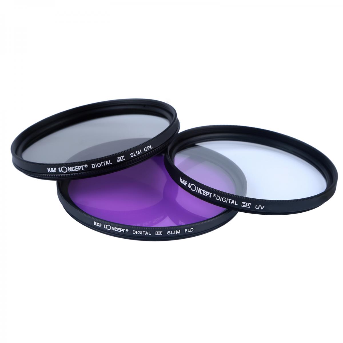 58mm Filtre Seti (UV, CPL, FLD, Dereceli Mavi, Turuncu, Gri, Kırmızı, Yeşil, Kahverengi)