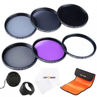 49 mm ND2-, ND4-, ND8-, UV-, CPL-, FLD-Objektiv-Filtersatz