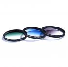 77mm Filtro Kit UV, CPL, FLD, Graduado Azul, Laranja, Cinza, Vermelho, Verde, Marrom