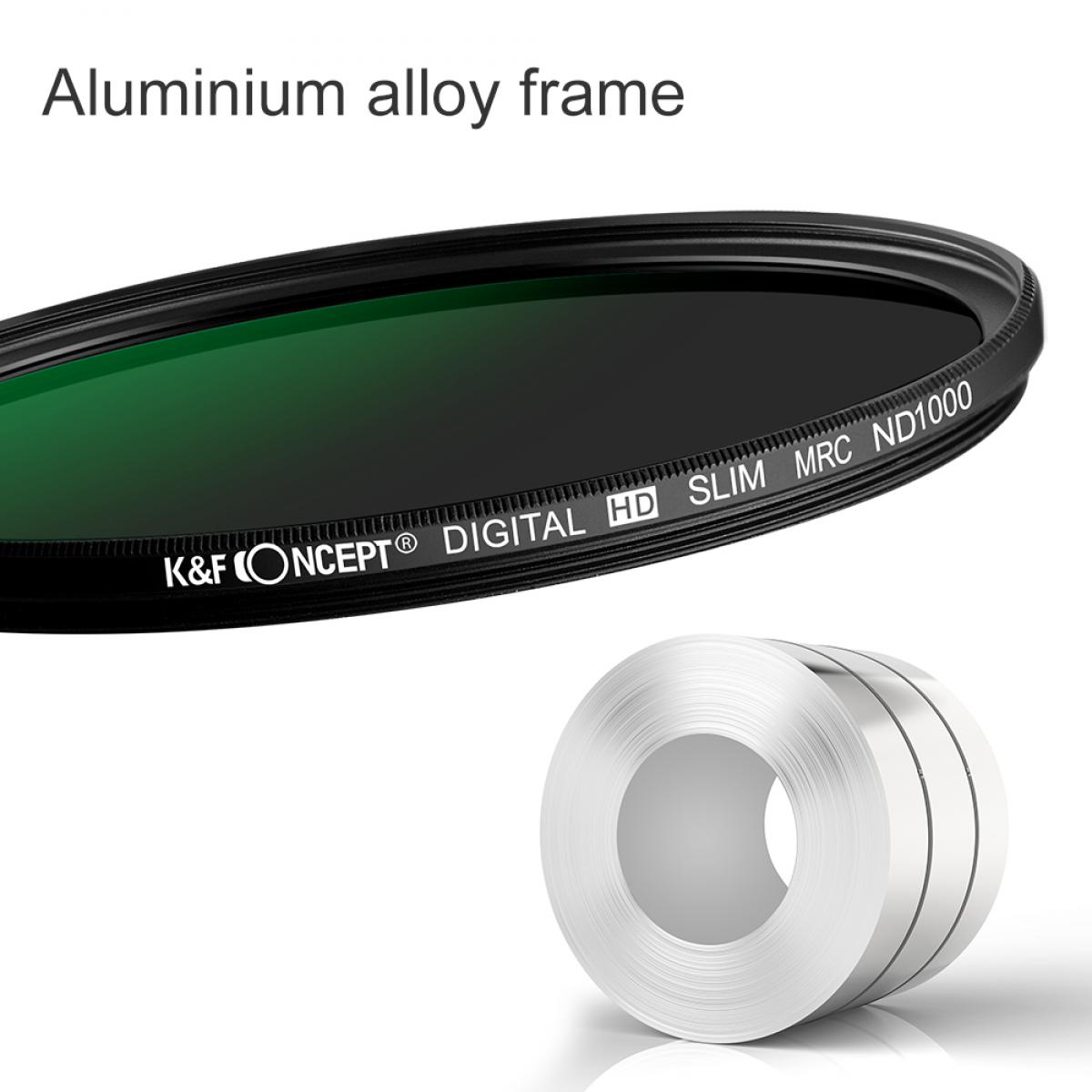 72mm linsefilterpakke nøytral tetthet ND1000 CPL polarisator for profesjonell kameralins med flere lag nanobelagt