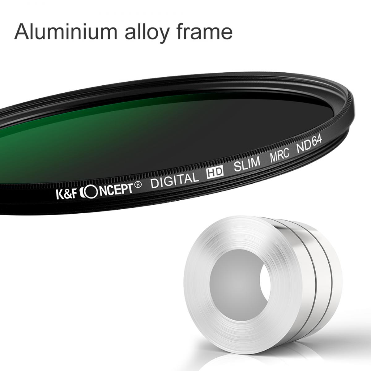 62mm linsefilterpakke nøytral tetthet ND8 ND64 CPL sirkulær polarisator for profesjonell kameralins med flere lag nanobelagt