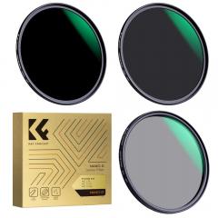 K&F Concept MCNN1 67mm ND8 + ND64 + CPL filtro Kit obiettivo con nanorivestimento multistrato