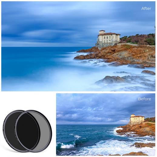 K&F Concept 37mm Lens Filter Kit Neutral Density ND8 ND64 CPL Circular Polarizer for Professional Camera Lens with Multiple Layer Nano Coated 