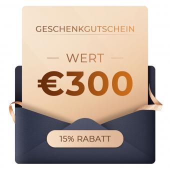 Geschenkgutschein im Wert von 300 € – kann mit beliebigen Rabatten verwendet werden