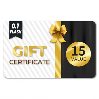 Vale de regalo: Valor de 15€ - Se puede usar con cualquier descuento - Venta flash de 0.1€ (Utilizar en un plazo de siete días)