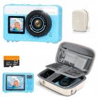 Underwater Camera for Kids 4K 48MP, 3M Waterproof, Dual Screen, for Snorkeling Swimming, Includes EVA Storage Case, Kentfaith
