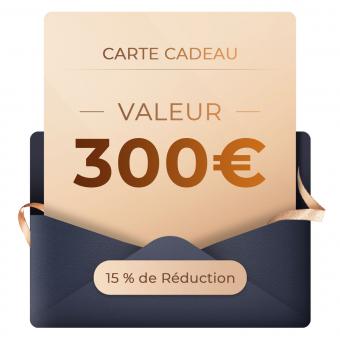 Chèque-cadeau : valeur de 300€ - peut être utilisé avec n'importe quelle réduction