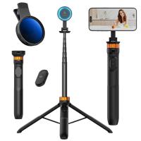 63'' Magnetisk Iphone Stativ Telefon Selfie Stick Stativ Og Clip-On ND Filter (1-9 stop) Til alle telefonsæt