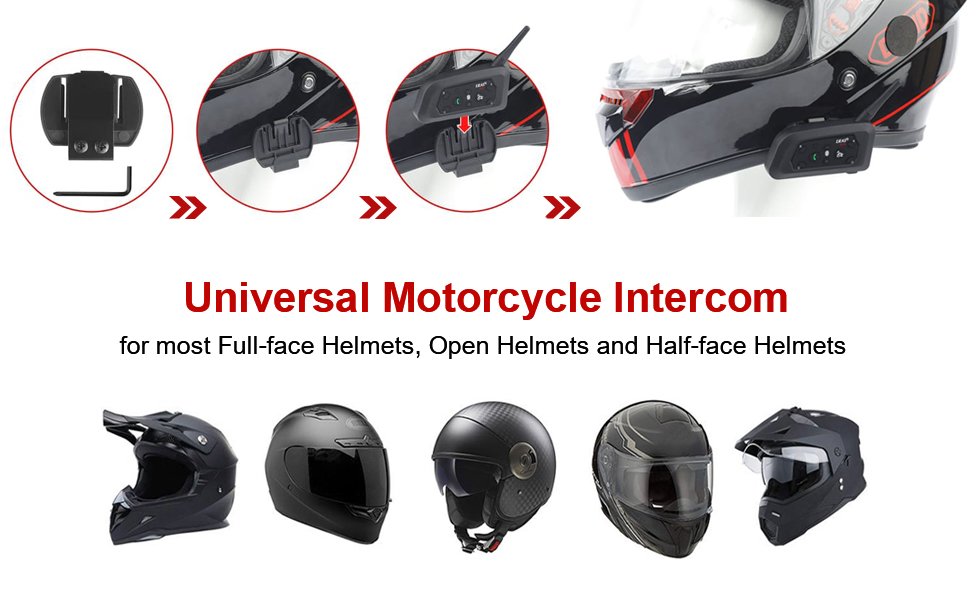 Dripex Casque Bluetooth pour moto, casque d'équitation, casque intégral,  appel musical sans fil, veille super